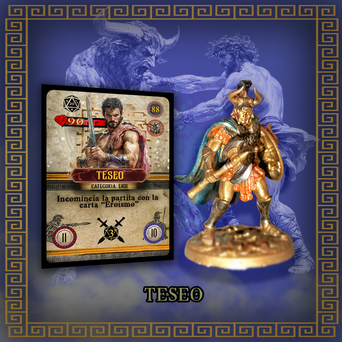 Miniature e carta Eroe