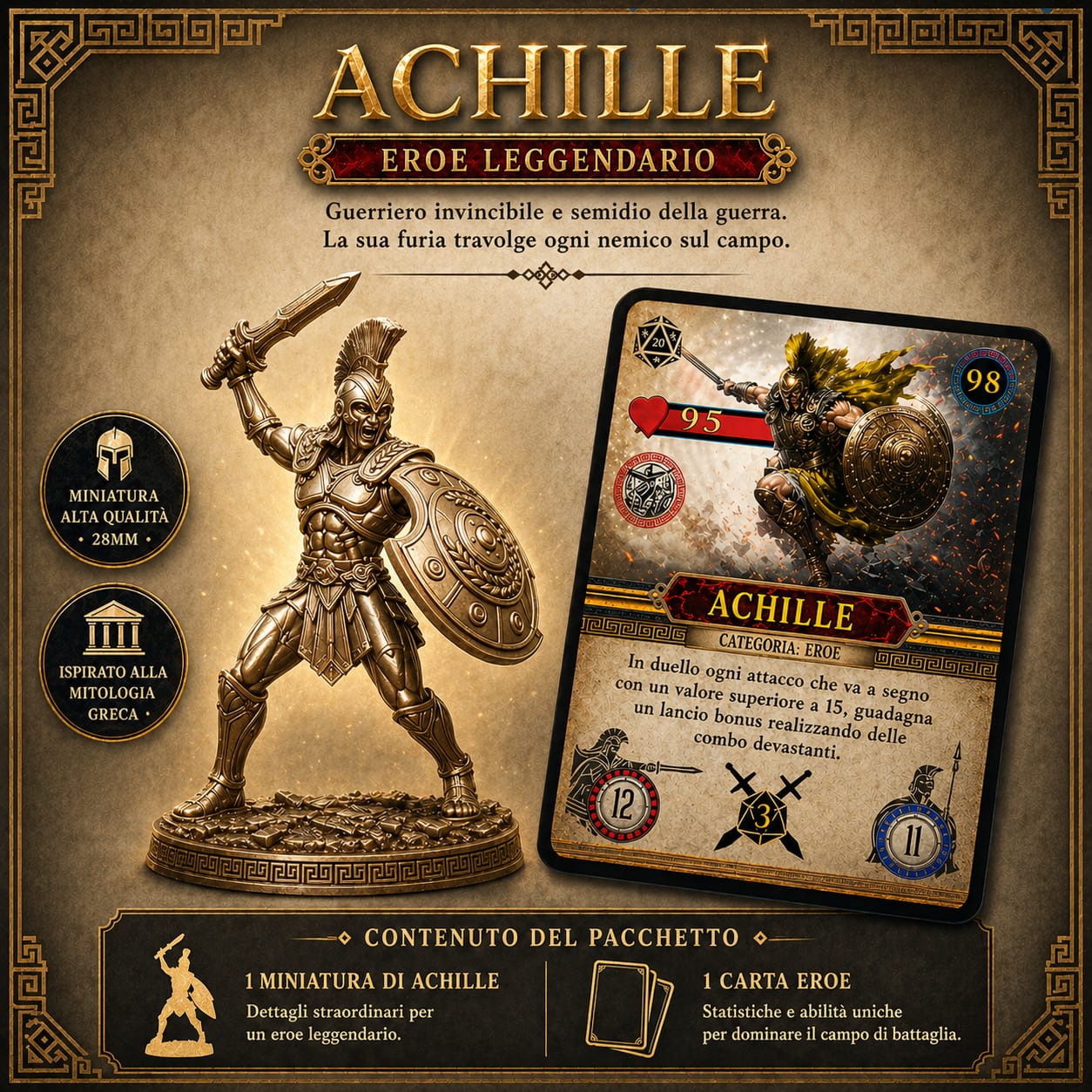 Miniature e carta Eroe