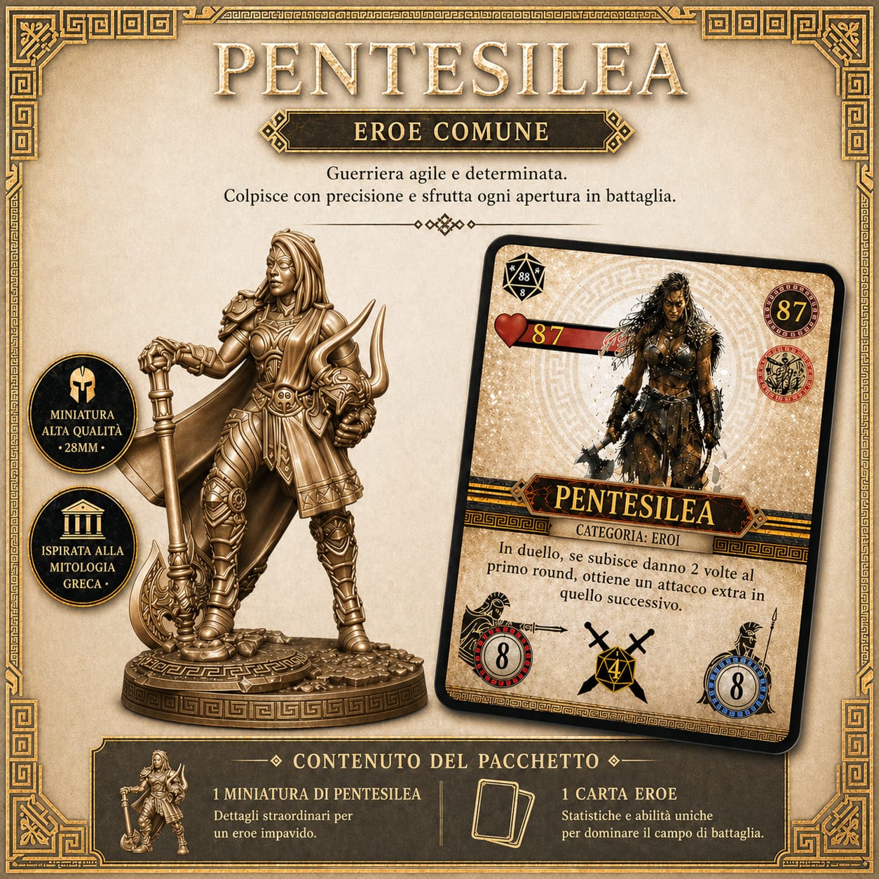Miniature e carta Eroe