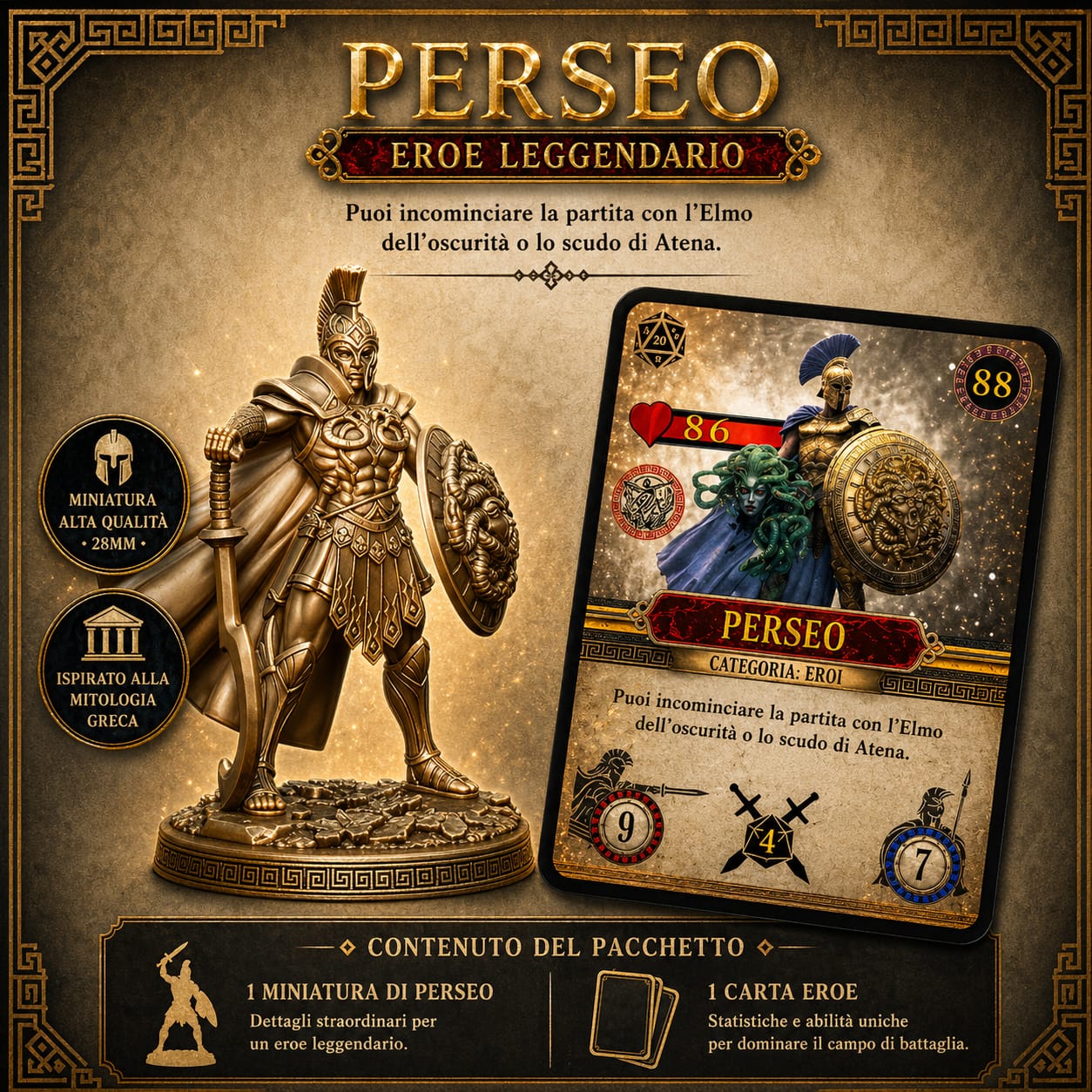 Miniature e carta Eroe