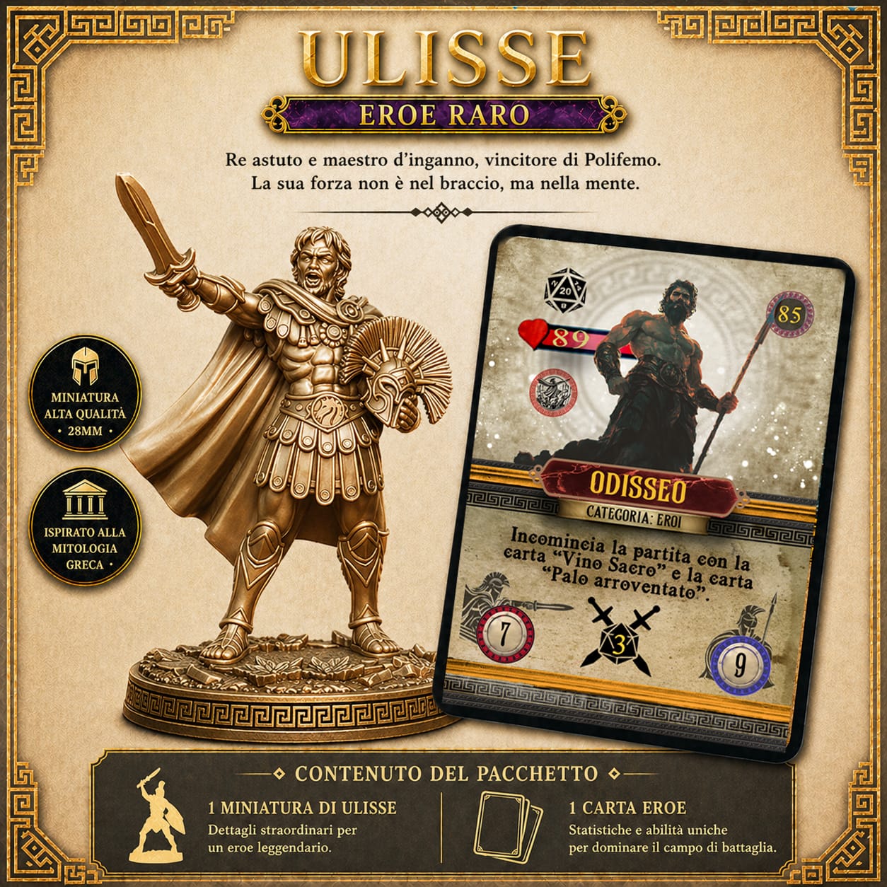 Miniature e carta Eroe